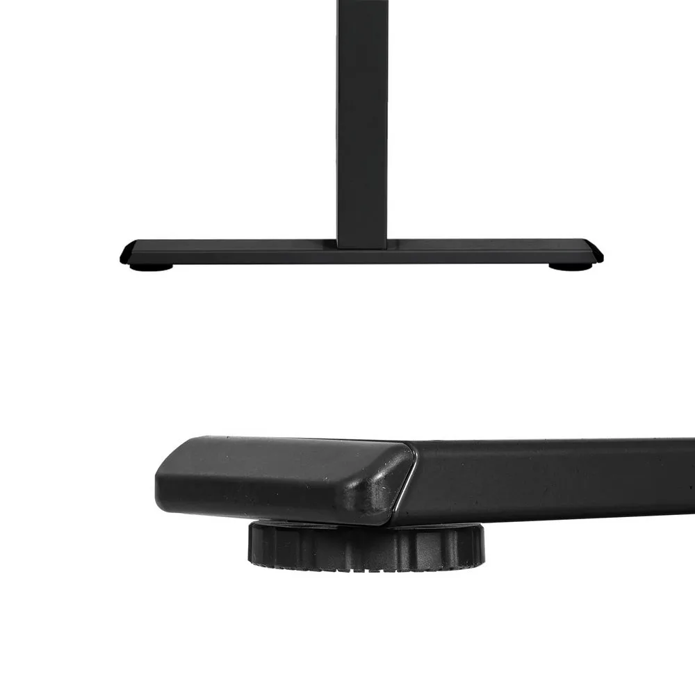 120cm Motorised Standing Desk Sit Stand Desks - White & Pine