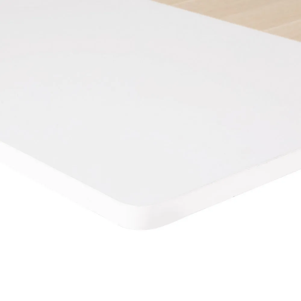 120cm Standing Desk Electric Sit Stand Desks - White & Pine