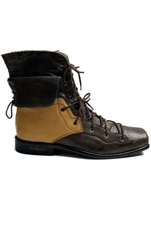2 Tone Boots - Brown