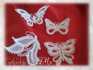 A set of butterflies FSL/4x4 hoop