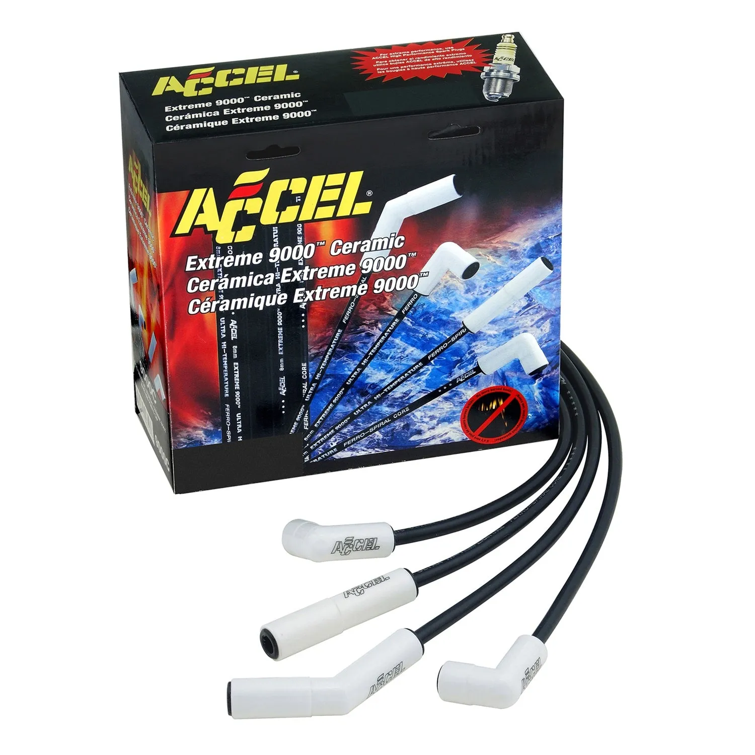 ACCEL 9045C Extreme 9000 Ceramic Boot Spark Plug Wire Set
