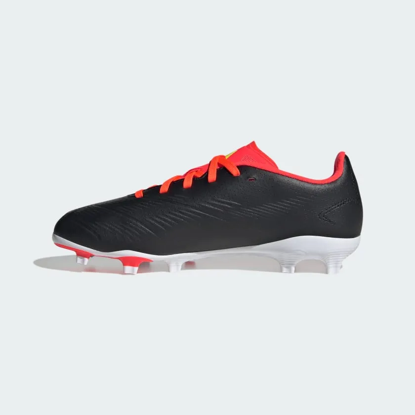 adidas Predator League Low FG Junior Firm Ground Soccer Cleat - Core Black/White/Solar Red