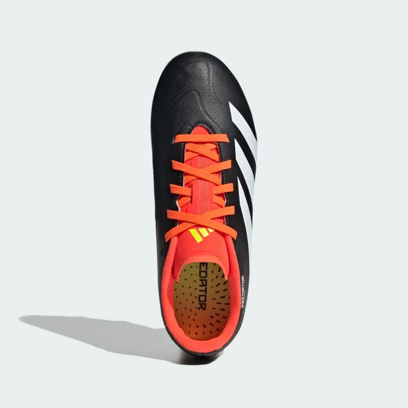 adidas Predator League Low FG Junior Firm Ground Soccer Cleat - Core Black/White/Solar Red