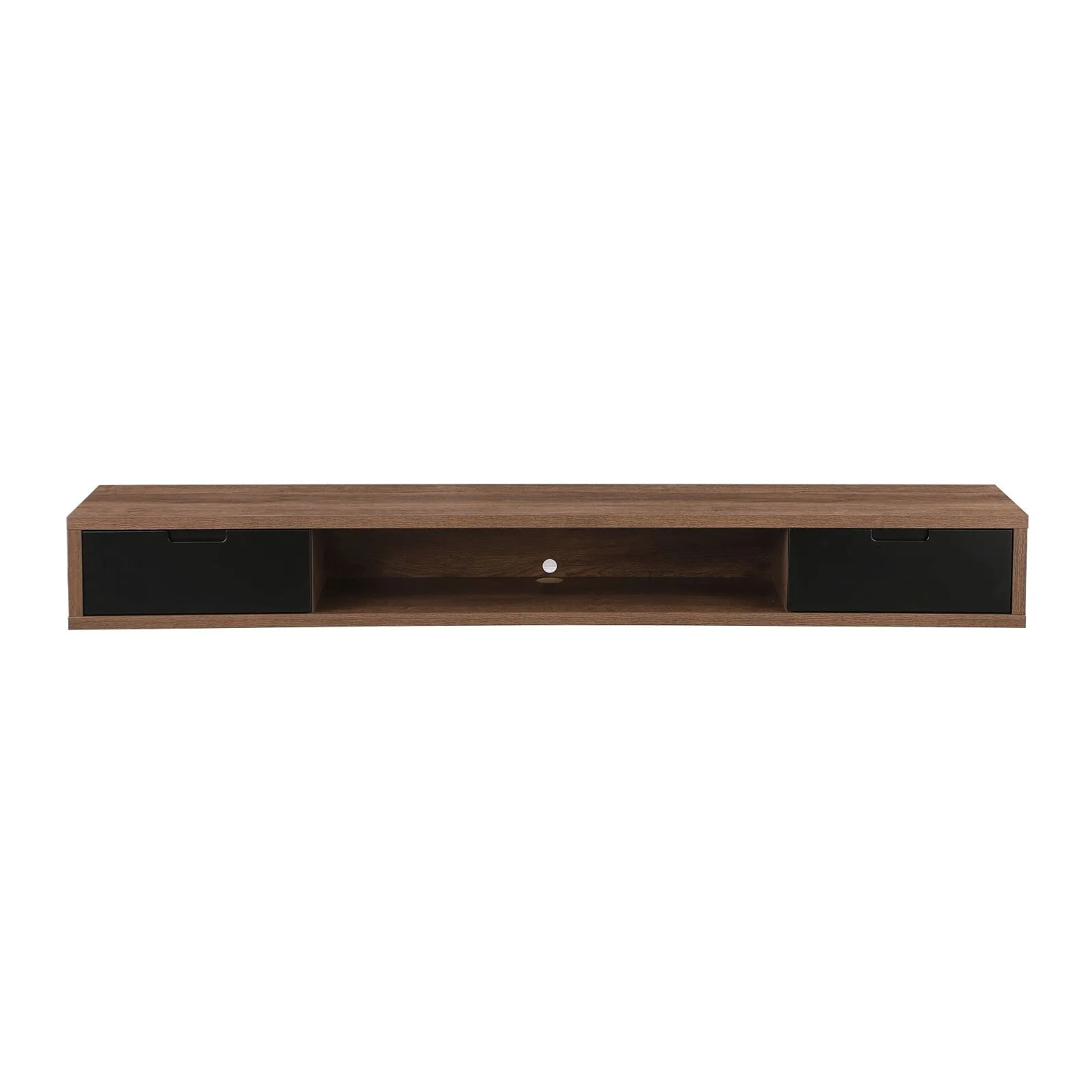 Air Entertainment Cabinet, Wall Mount TV Unit, 2000mm Dark Oak by Criterion