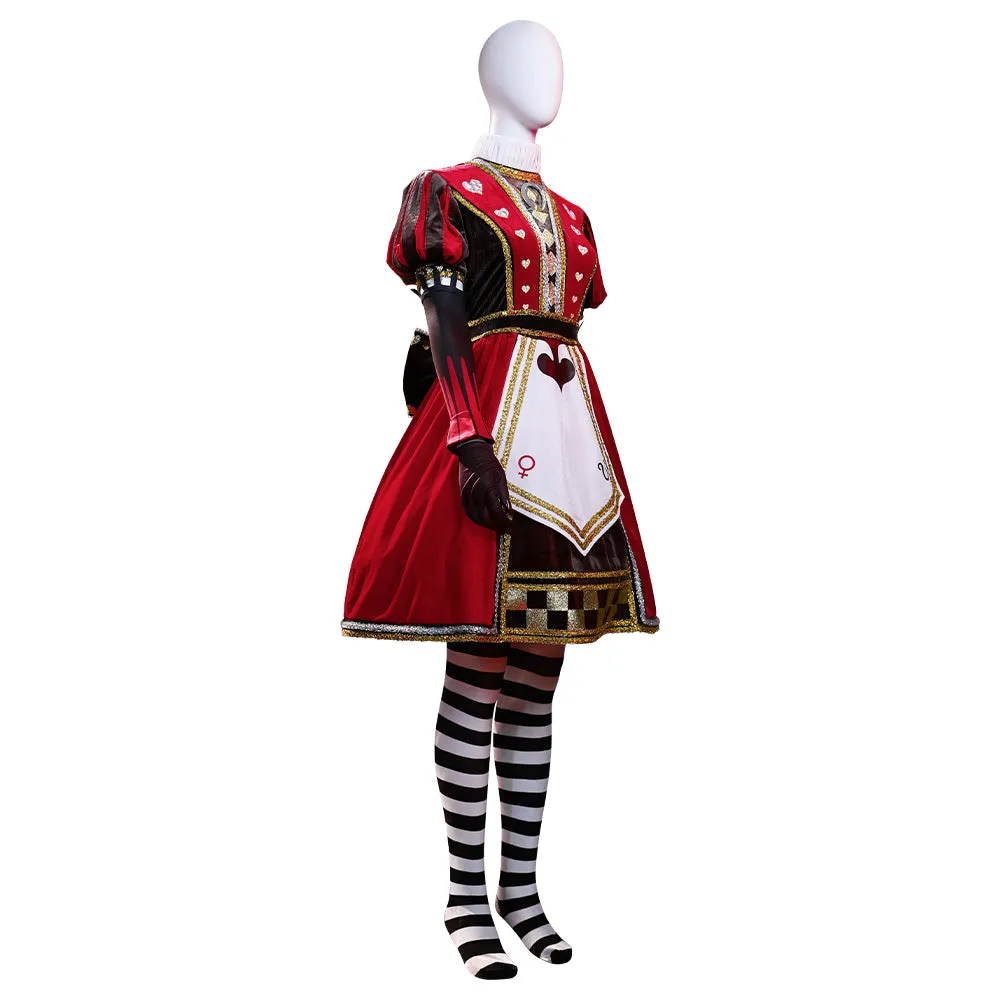 Alice: Madness Returns Alice Red Dress Cosplay Costume