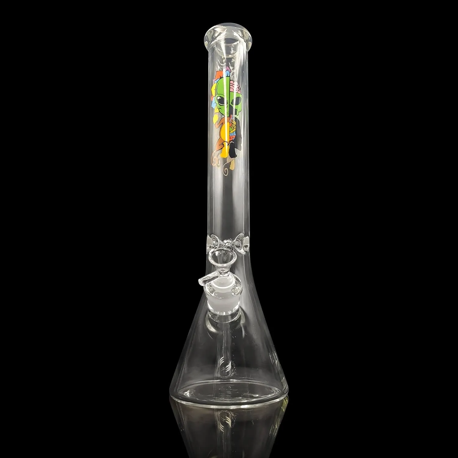 Alien Monkey Mandala Beaker Bong 17"