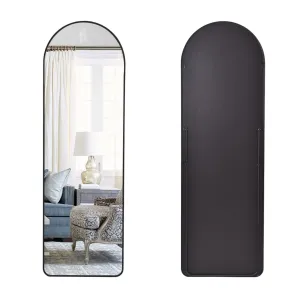 Aluminum Alloy Frame Arched Mirror 157x47cm