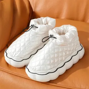 AMOZAE- - Waterproof Snow Boots Warm Down, Thick Sole Cloud Ankle Boot