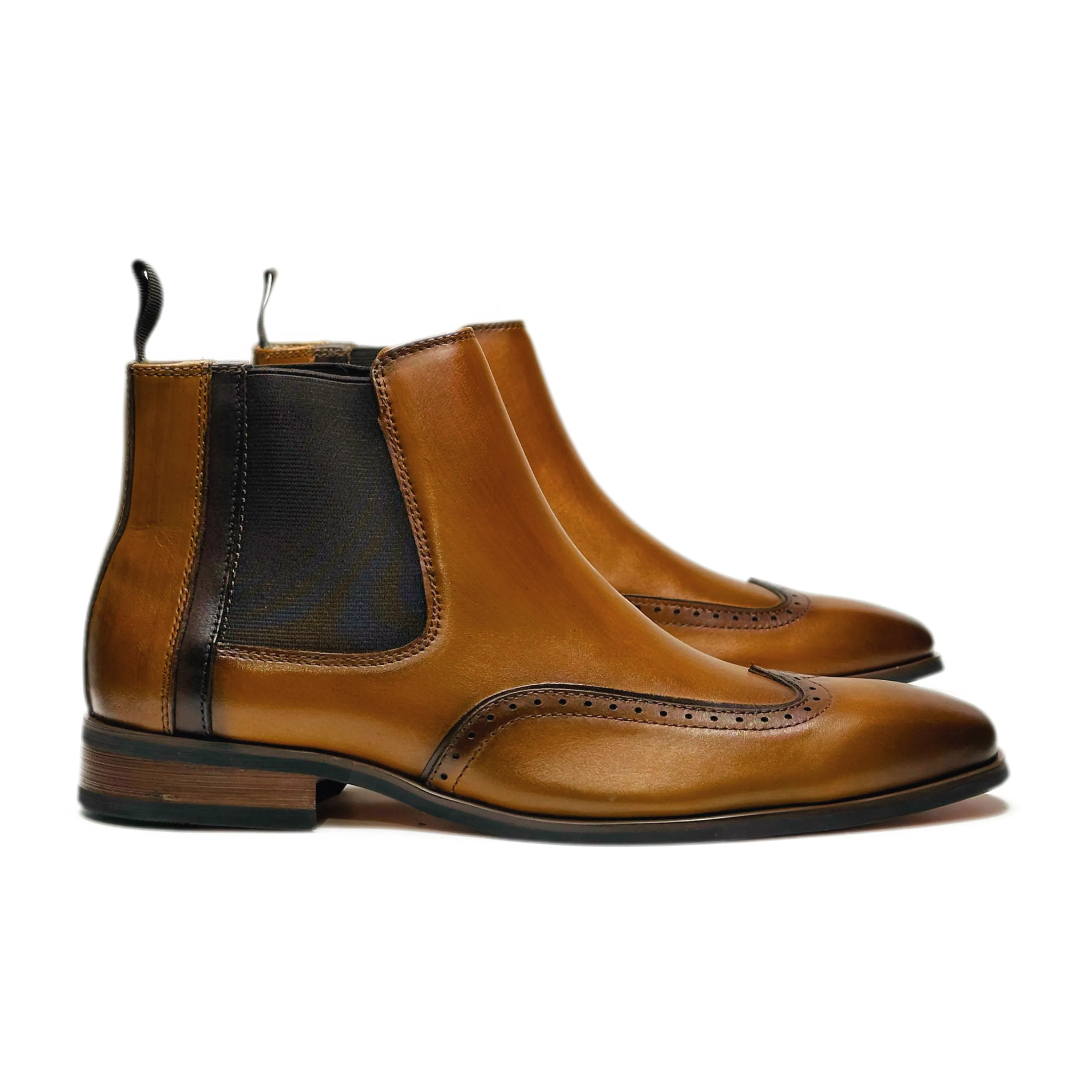 Arcadia Wingtip Chelsea Boots
