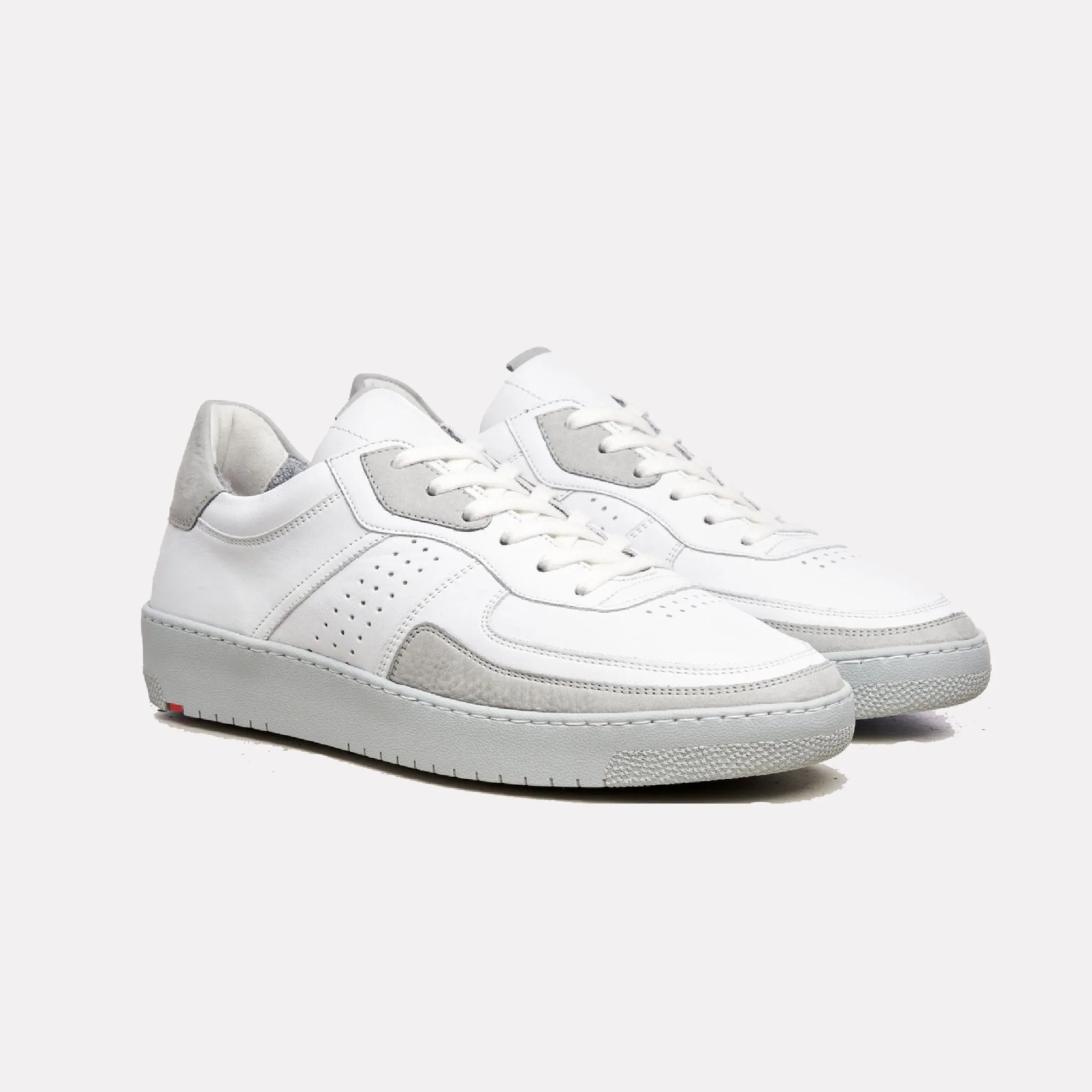 Arel Low-top Trainer with Variofootbed / Platinum-White