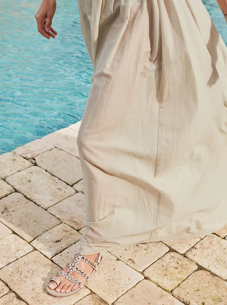 Aroa taupe suede