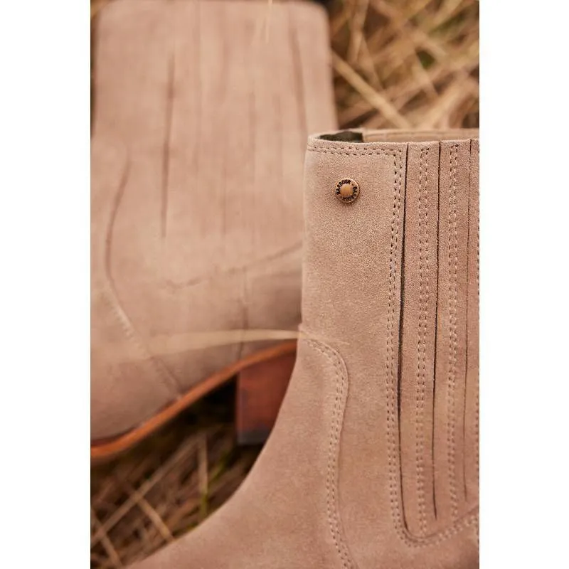 Barbour Prue Ladies Suede Boot - Taupe