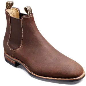 BARKER Mansfield Chelsea Boots - Mens - Mid Brown Waxy Suede