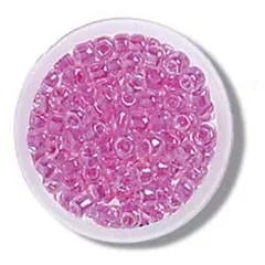 Beads: Rocailles: Fuchsia: 8g in a pack