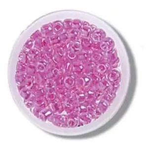 Beads: Rocailles: Fuchsia: 8g in a pack