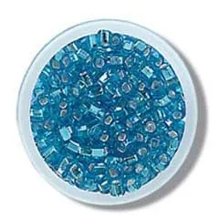 Beads: Rocailles: Ice Blue: 8g in a pack