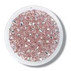 Beads: Rocailles: Pink: 8g in a pack