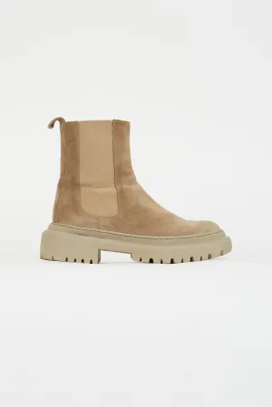 Beige Suede Corticella Chelsea Boot