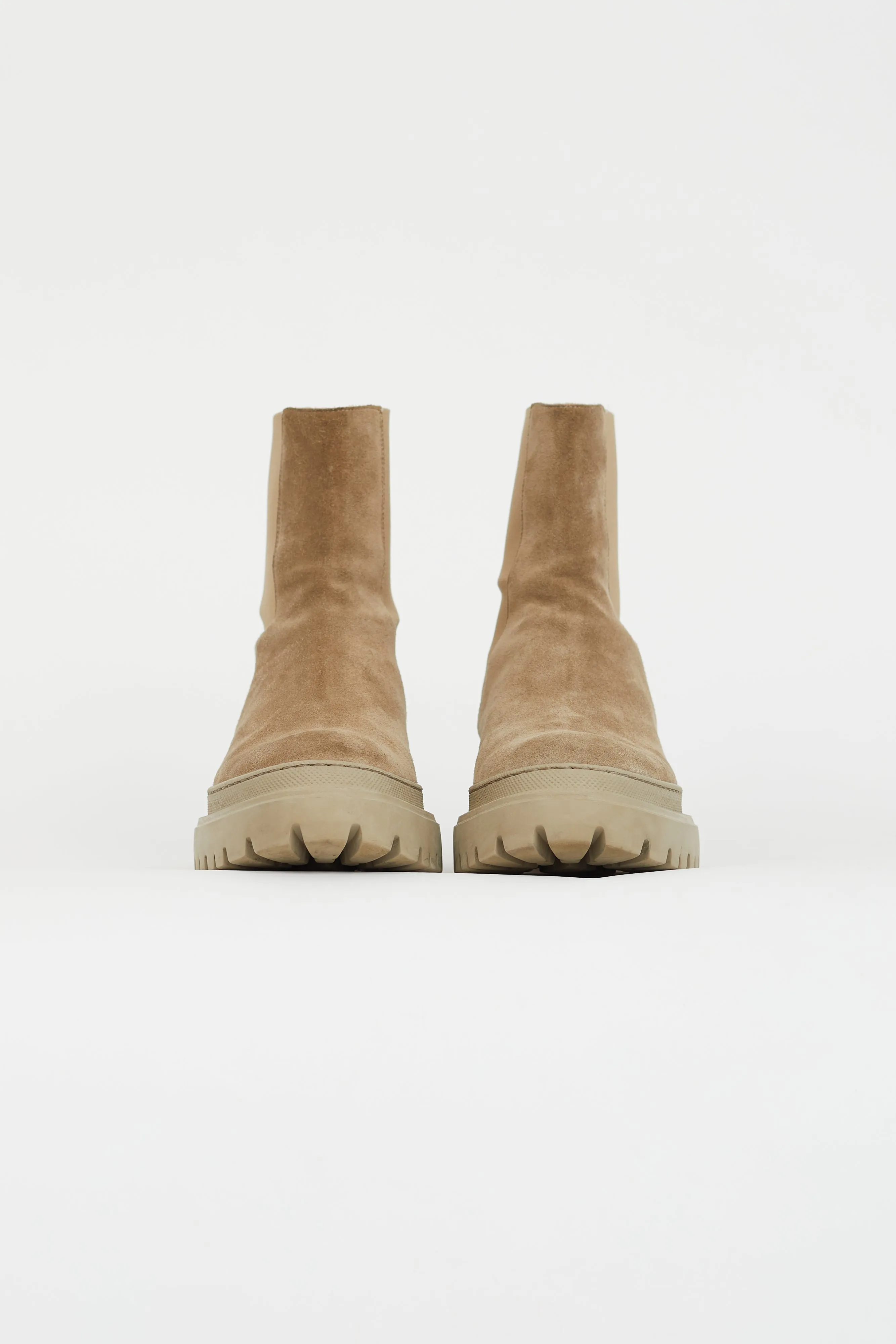 Beige Suede Corticella Chelsea Boot