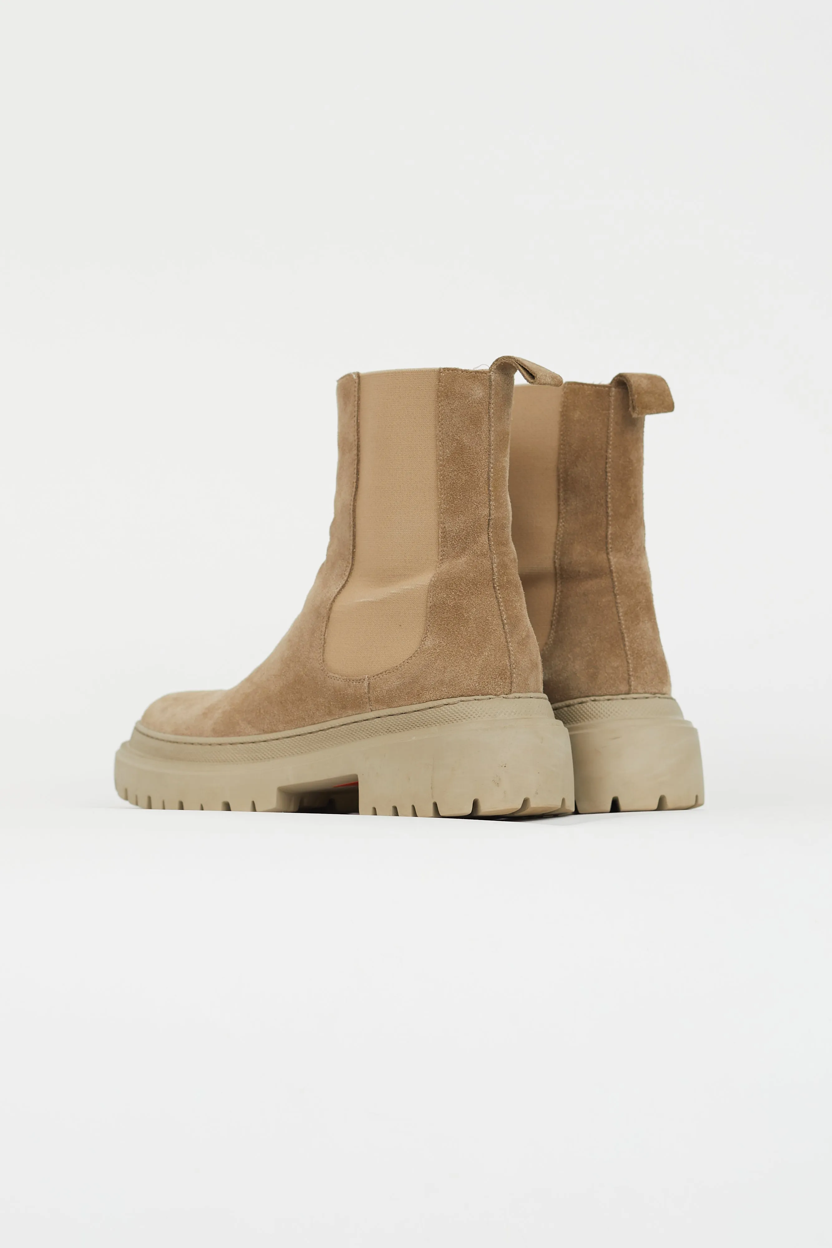 Beige Suede Corticella Chelsea Boot
