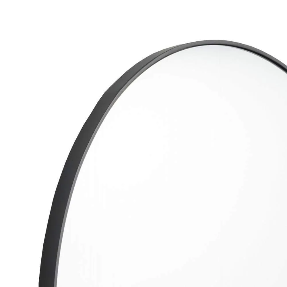 Bjorn Round Mirror Black 100CM