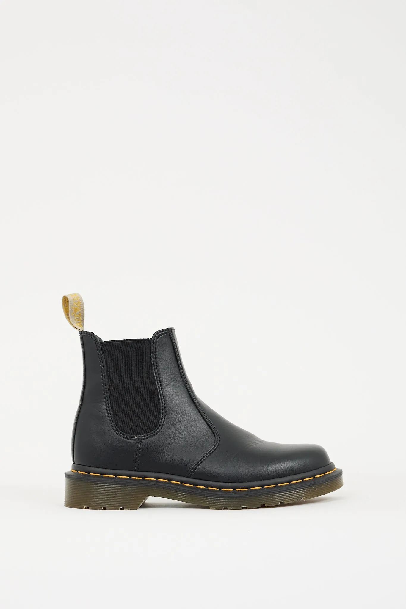 Black Faux Leather 2976 Chelsea Boot