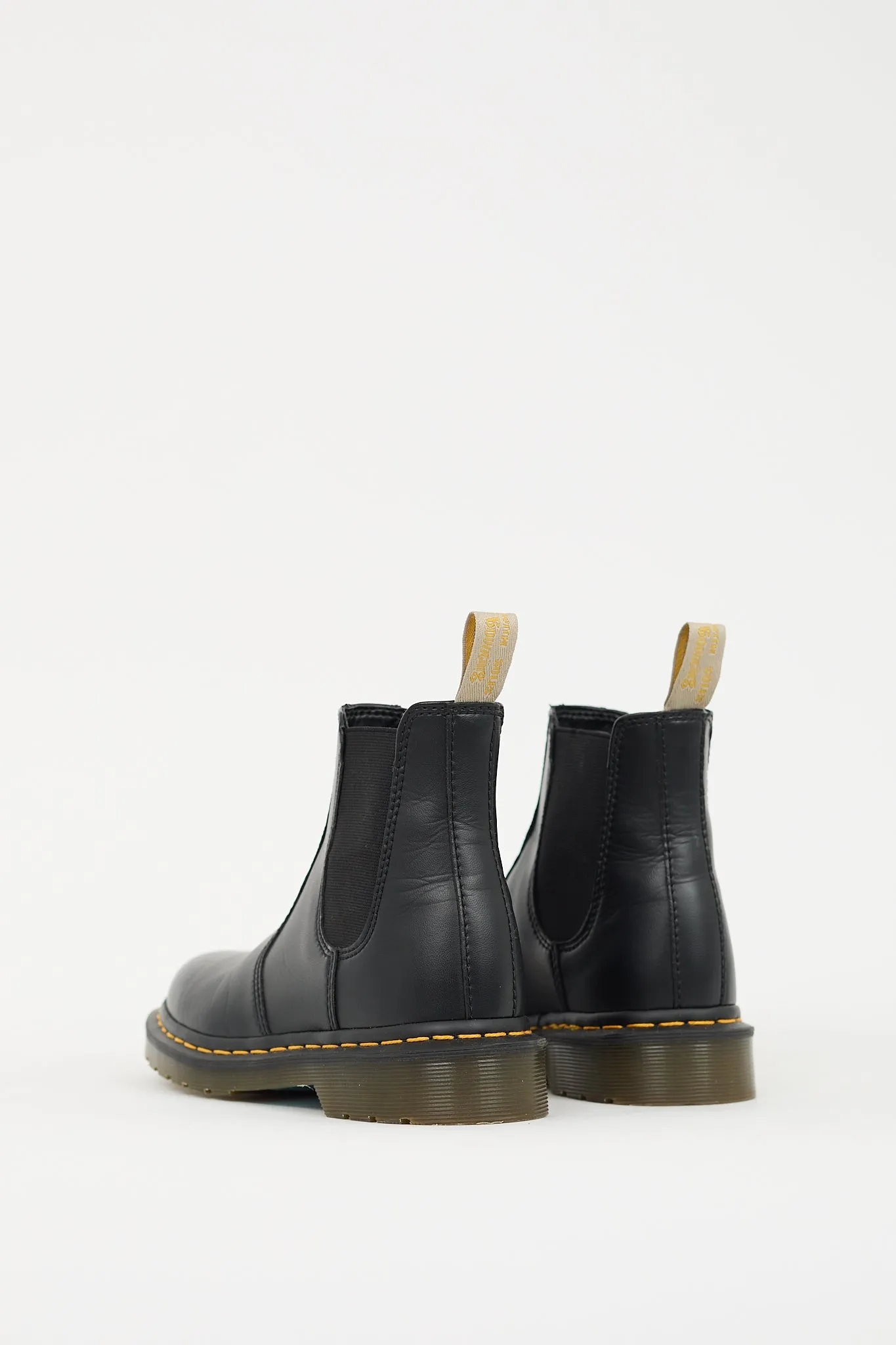 Black Faux Leather 2976 Chelsea Boot