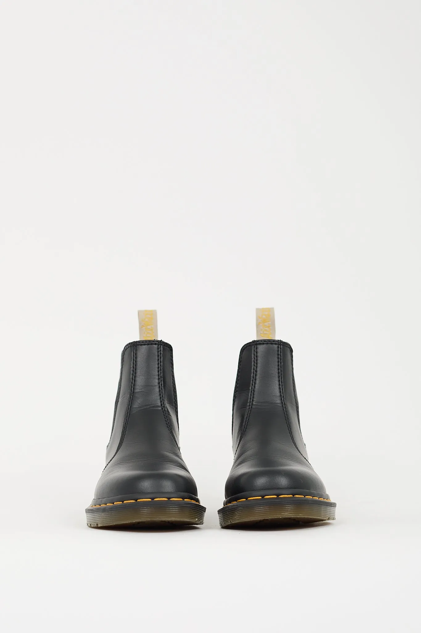 Black Faux Leather 2976 Chelsea Boot