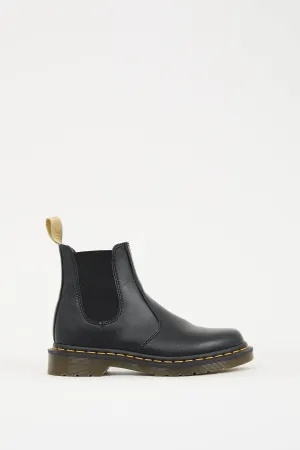 Black Faux Leather 2976 Chelsea Boot