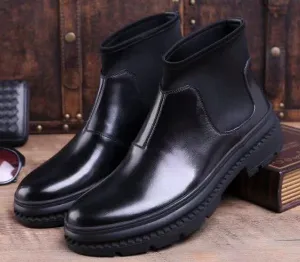 Black Slip On Men Chelsea Boots