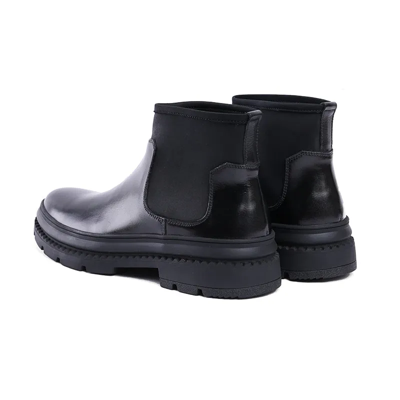 Black Slip On Men Chelsea Boots