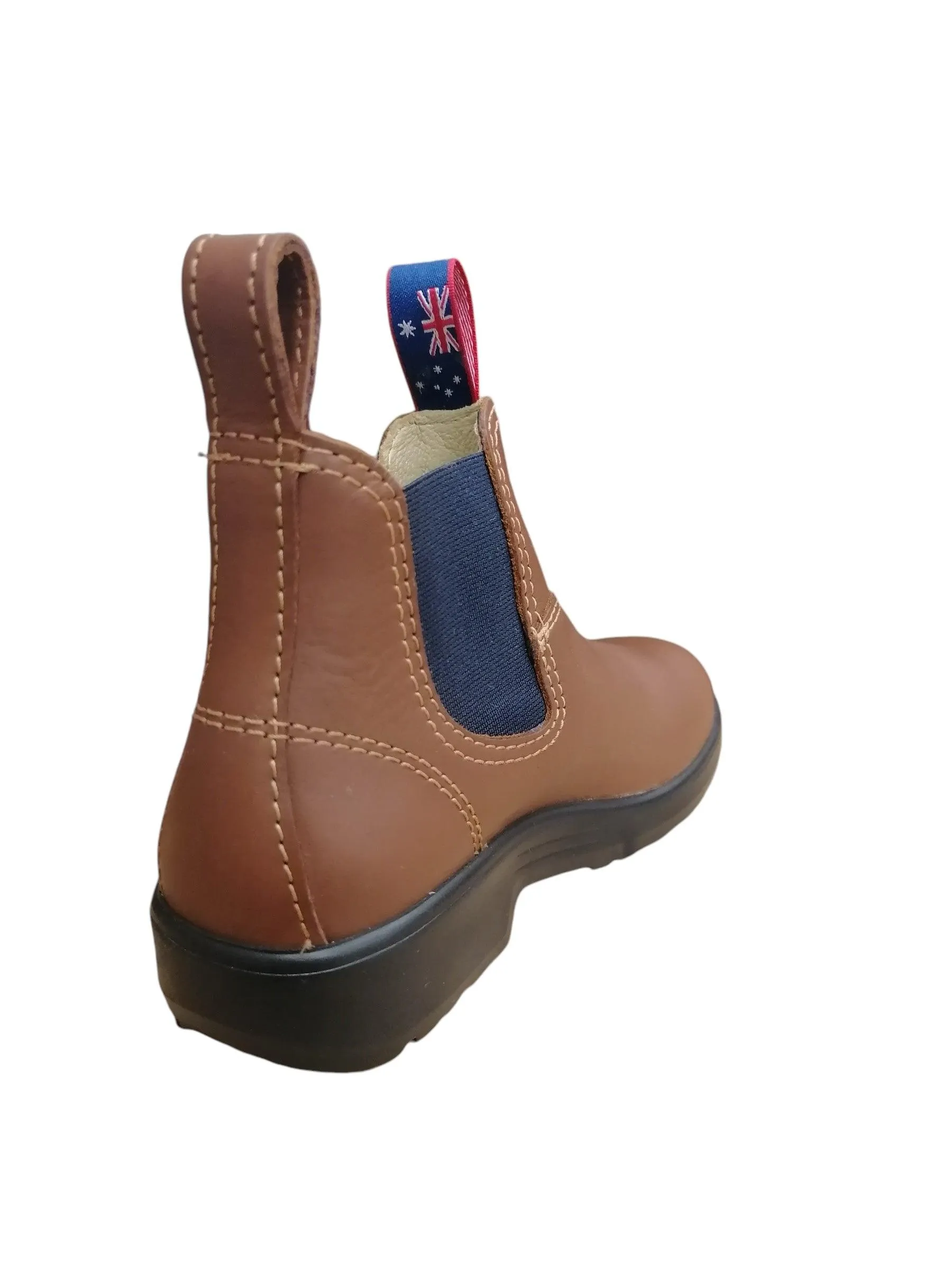 Blue Heeler- OUTBACK KIDS chelsea boots cognac/navy