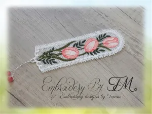 Bookmark tulip / 5x7 hoop