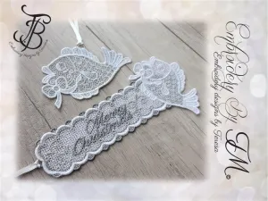 Bookmark with fish   Christmas decoration