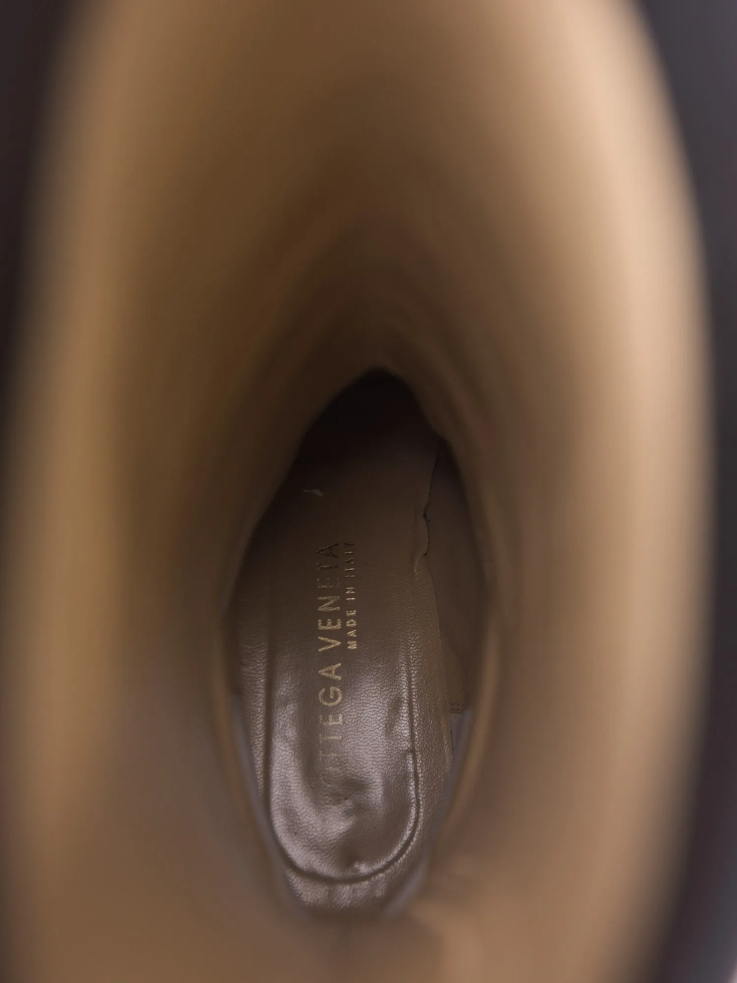 Bottega Veneta Inercciato Leather Riding Boots Black