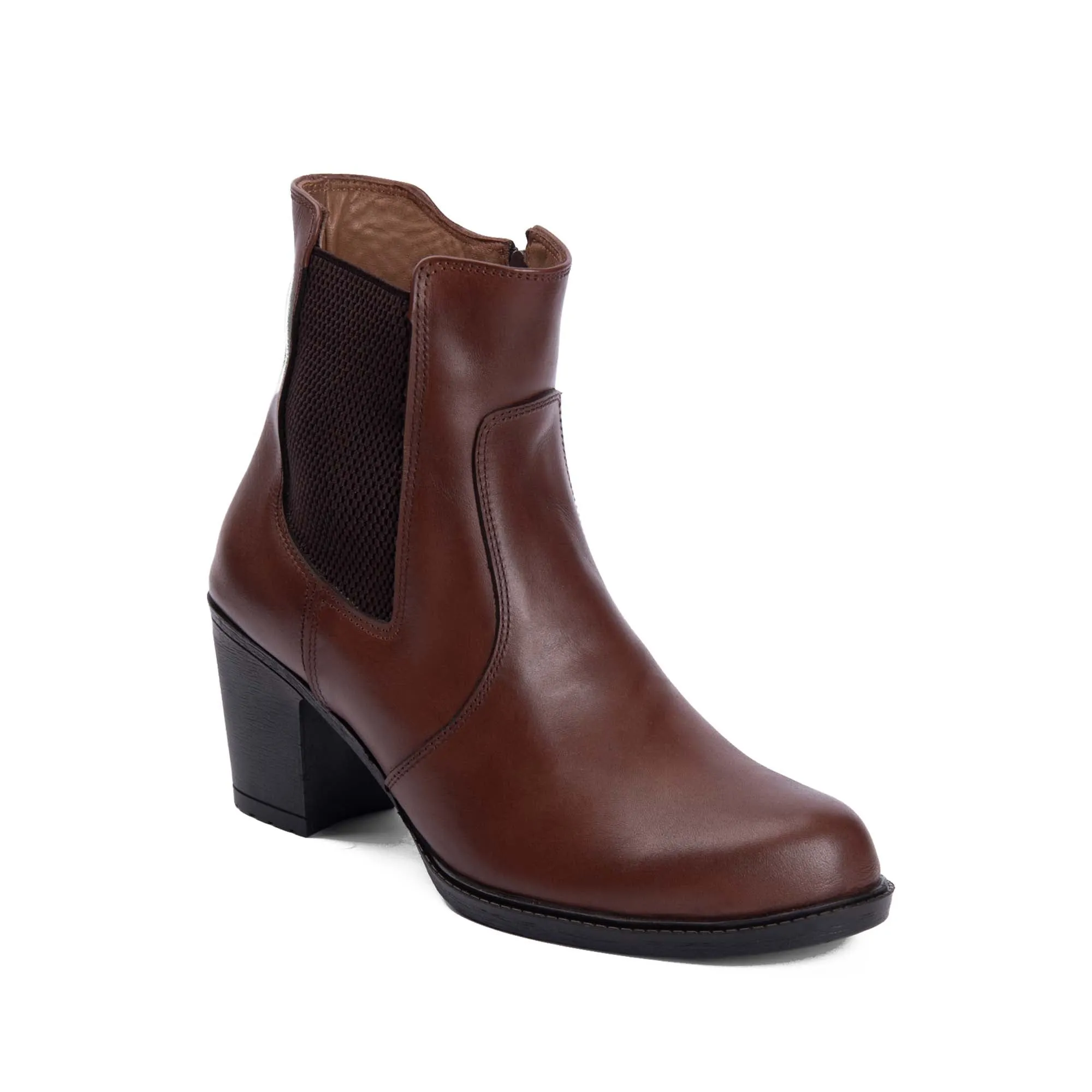 Brio Brown Easton Natural Leather Chelsea Boot