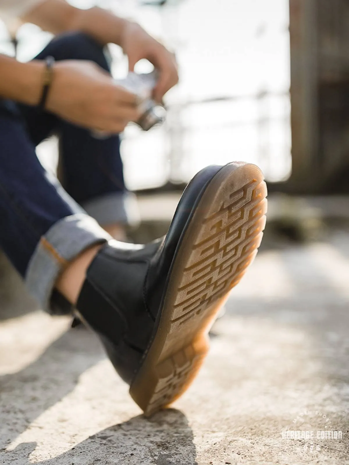 British-Style Mid-Cut Chelsea Boots