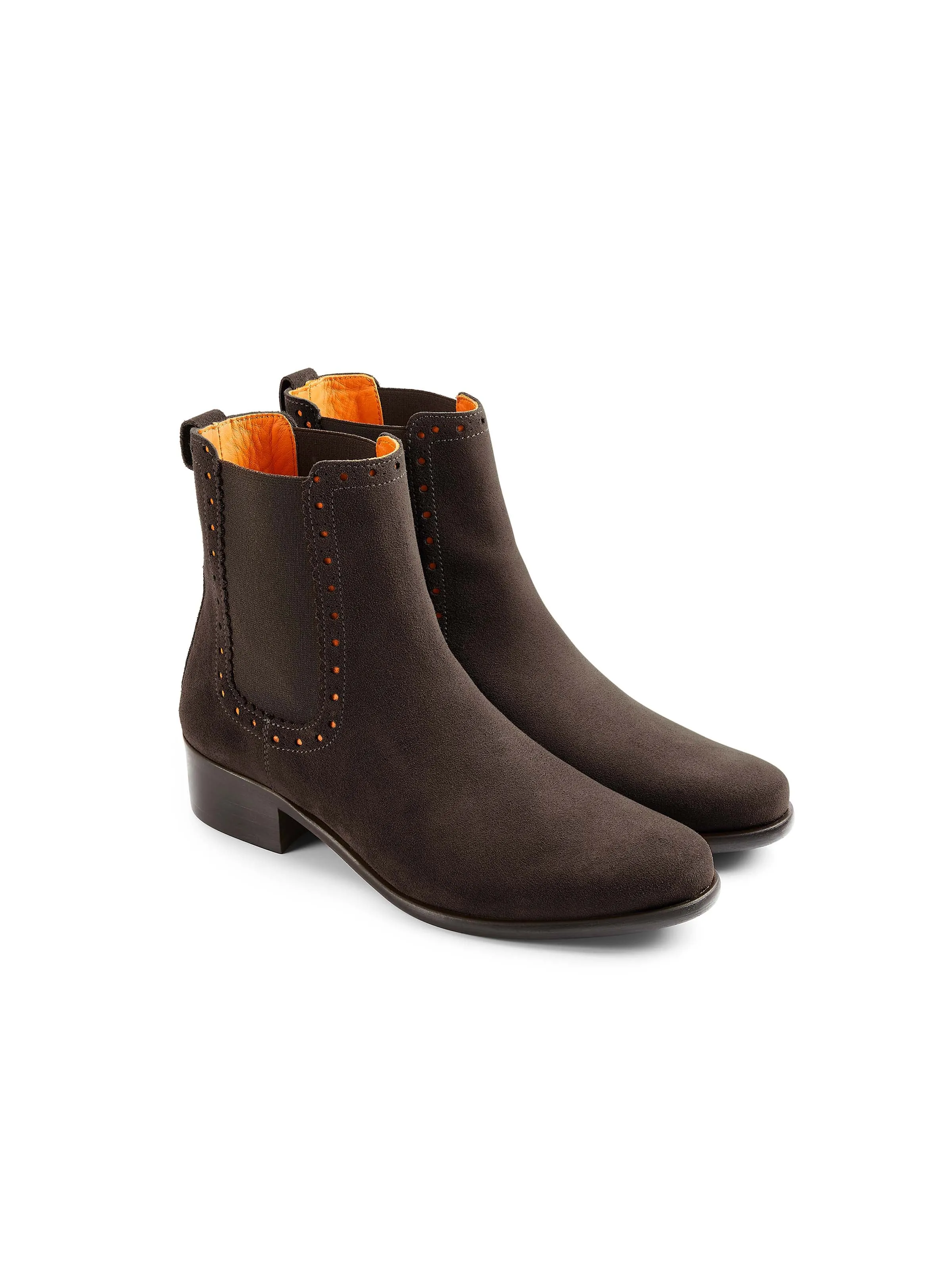 Brogued Chelsea - Chocolate