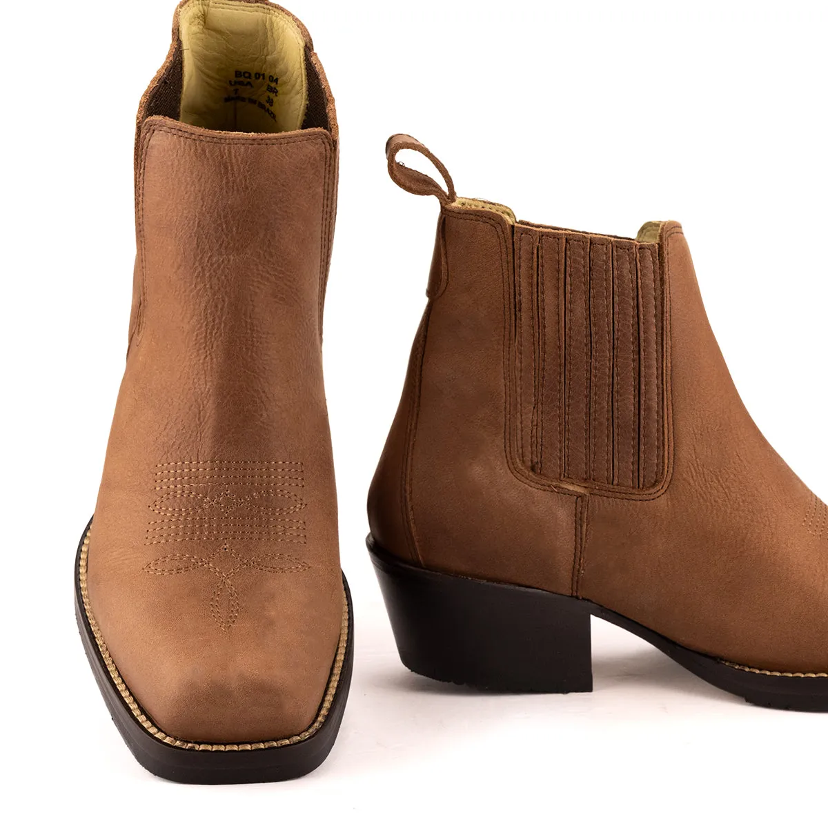 Brunello's Silverado Boot in Camel Fossil