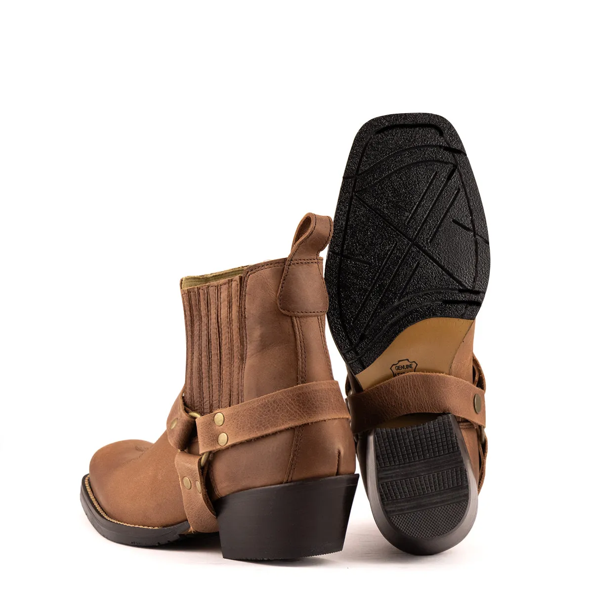 Brunello's Silverado Boot in Camel Fossil