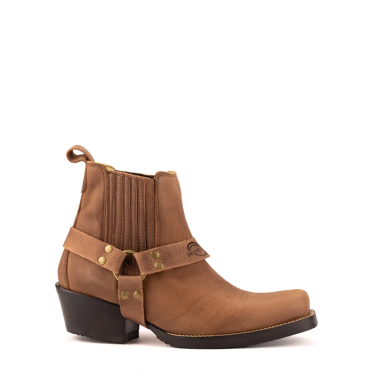 Brunello's Silverado Boot in Camel Fossil