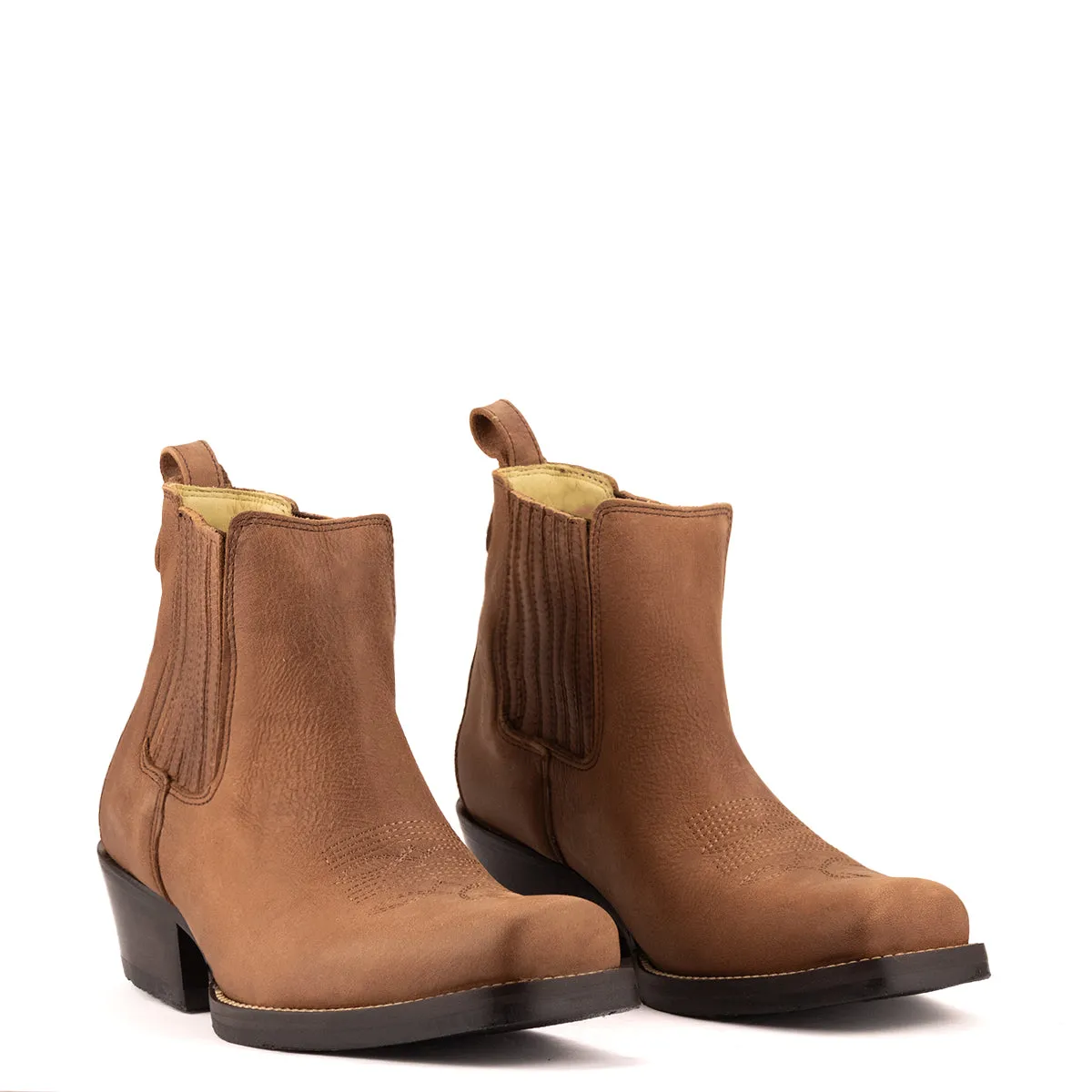 Brunello's Silverado Boot in Camel Fossil