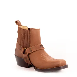Brunello's Silverado Boot in Camel Fossil