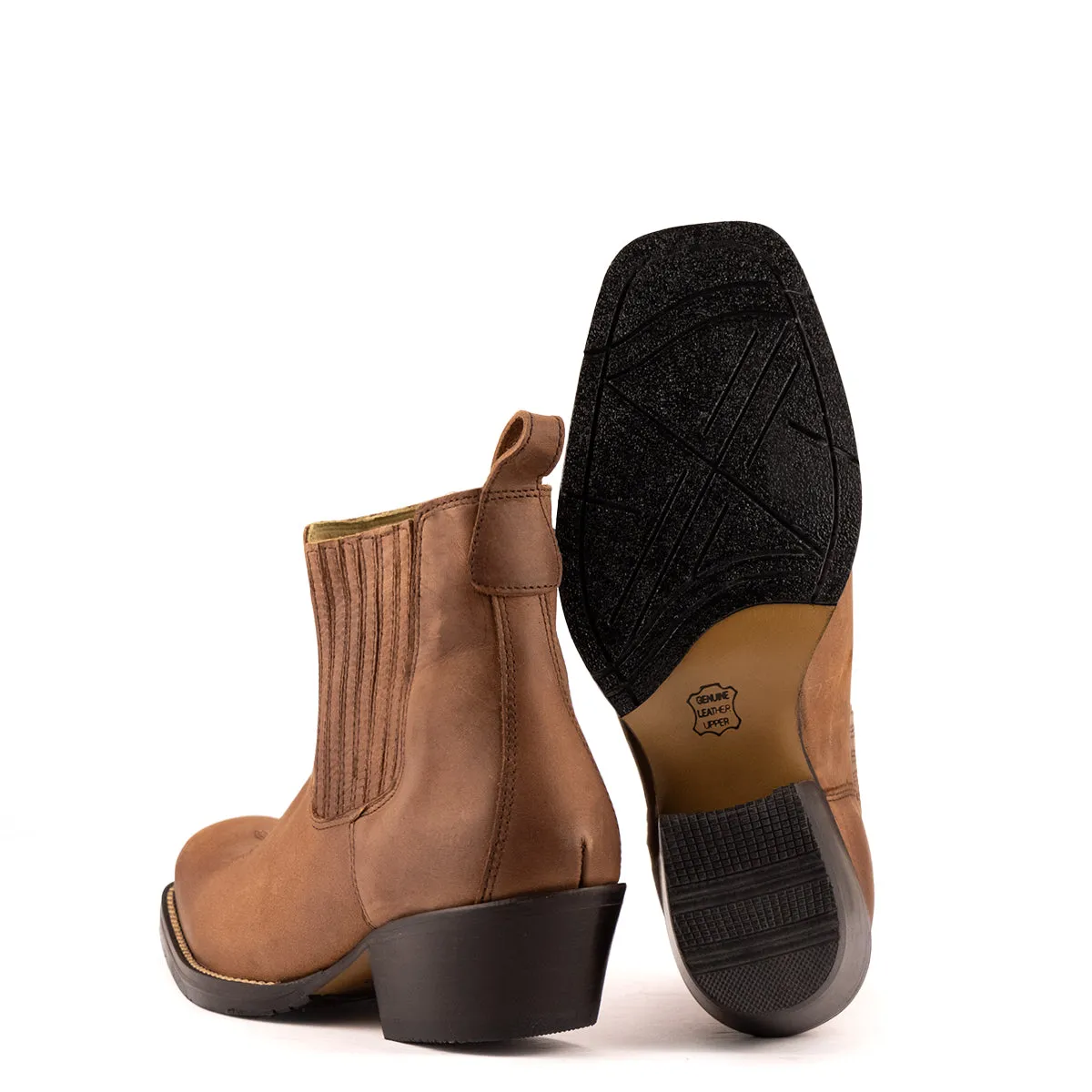 Brunello's Silverado Boot in Camel Fossil