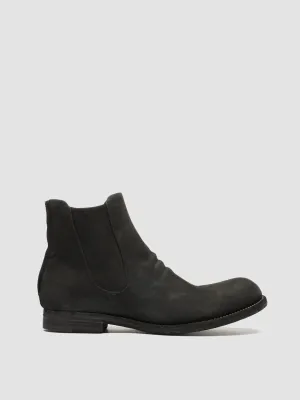 BUBBLE 029 - Black Suede Ankle Boots
