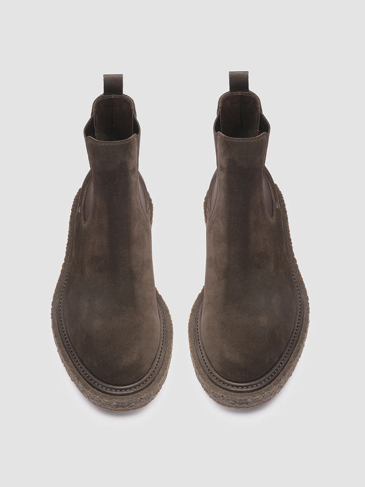 BULLET 002 - Gray Suede Chelsea Boots