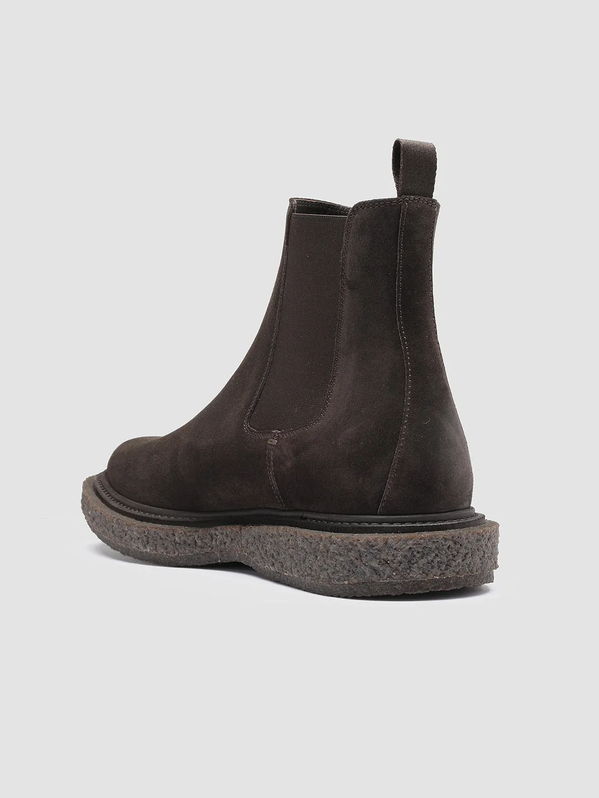 BULLET 002 - Gray Suede Chelsea Boots