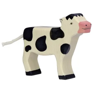 Calf, standing, black