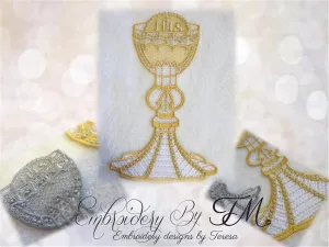 Chalice FSL / two sizes / 5x7 and 4x4 hoop