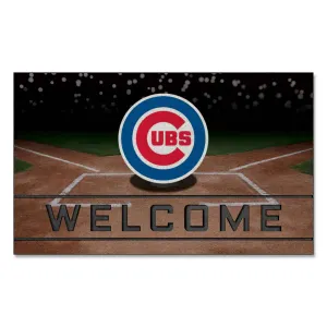 Chicago Cubs Rubber Door Mat - 18in. x 30in.